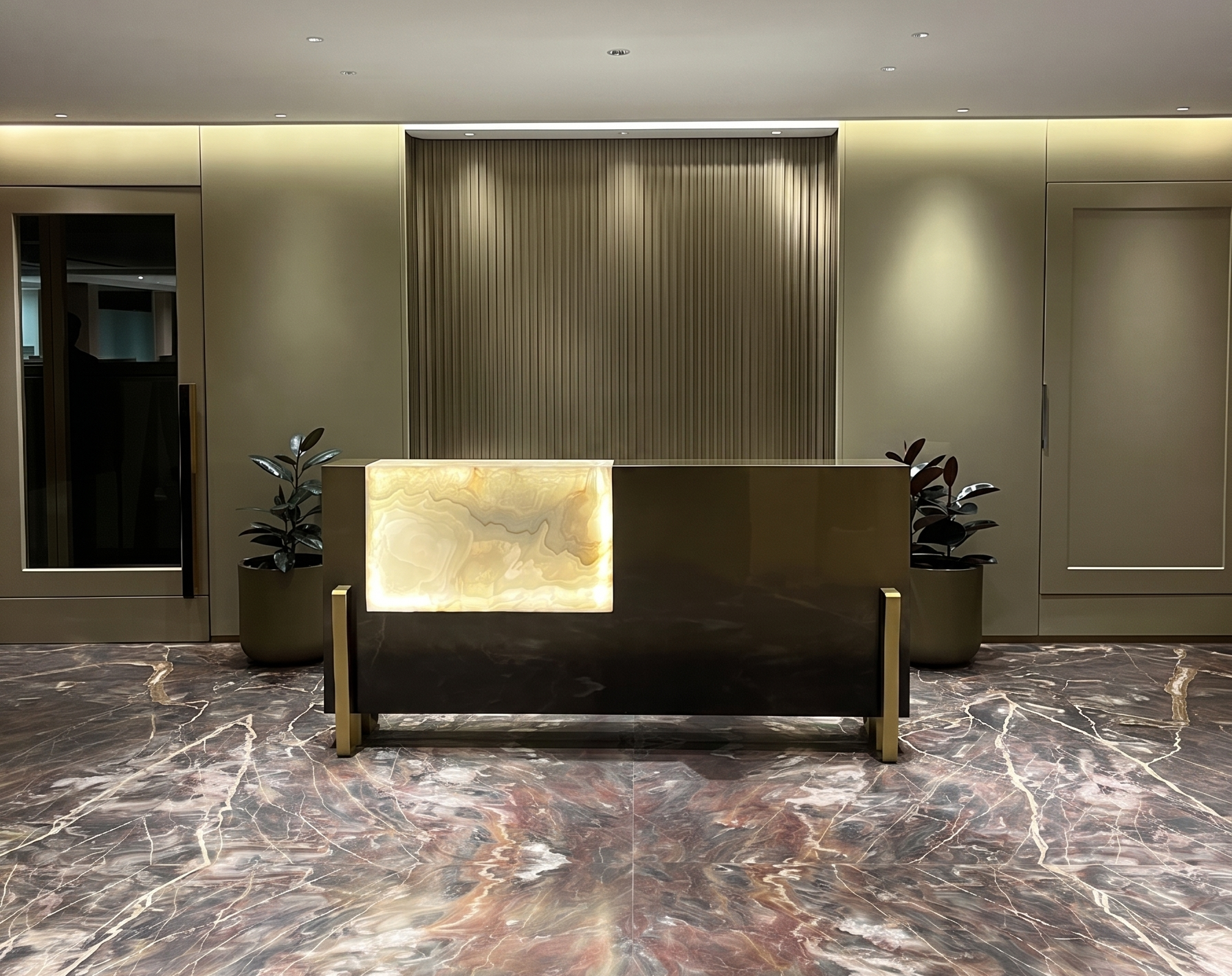 Corporate reception area
